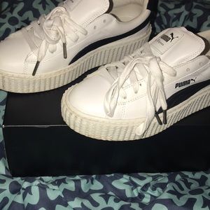 Size 8 Creeper White & Black Fenty Puma by Rihanna